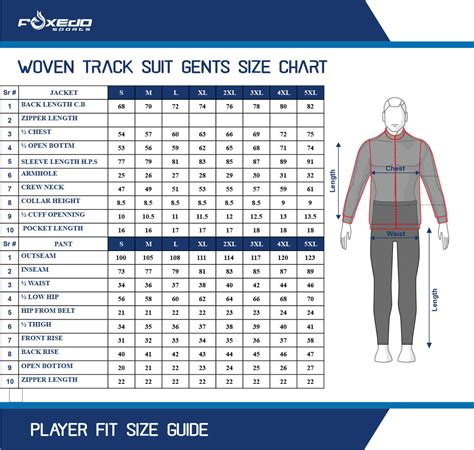 adidas tracksuit men's size chart.